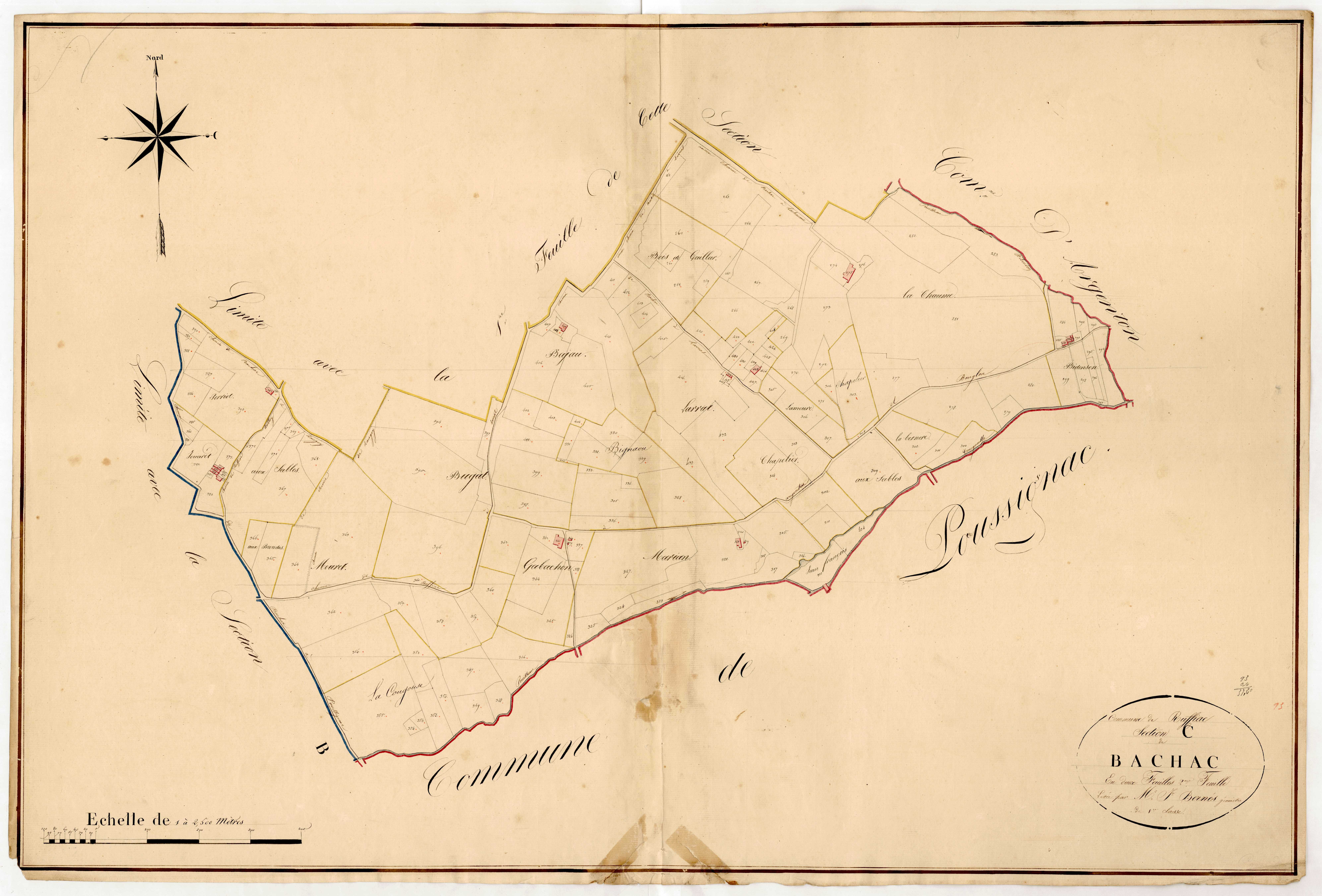 Plan napoléonien, atlas-C2 Bichac, Ruffiac