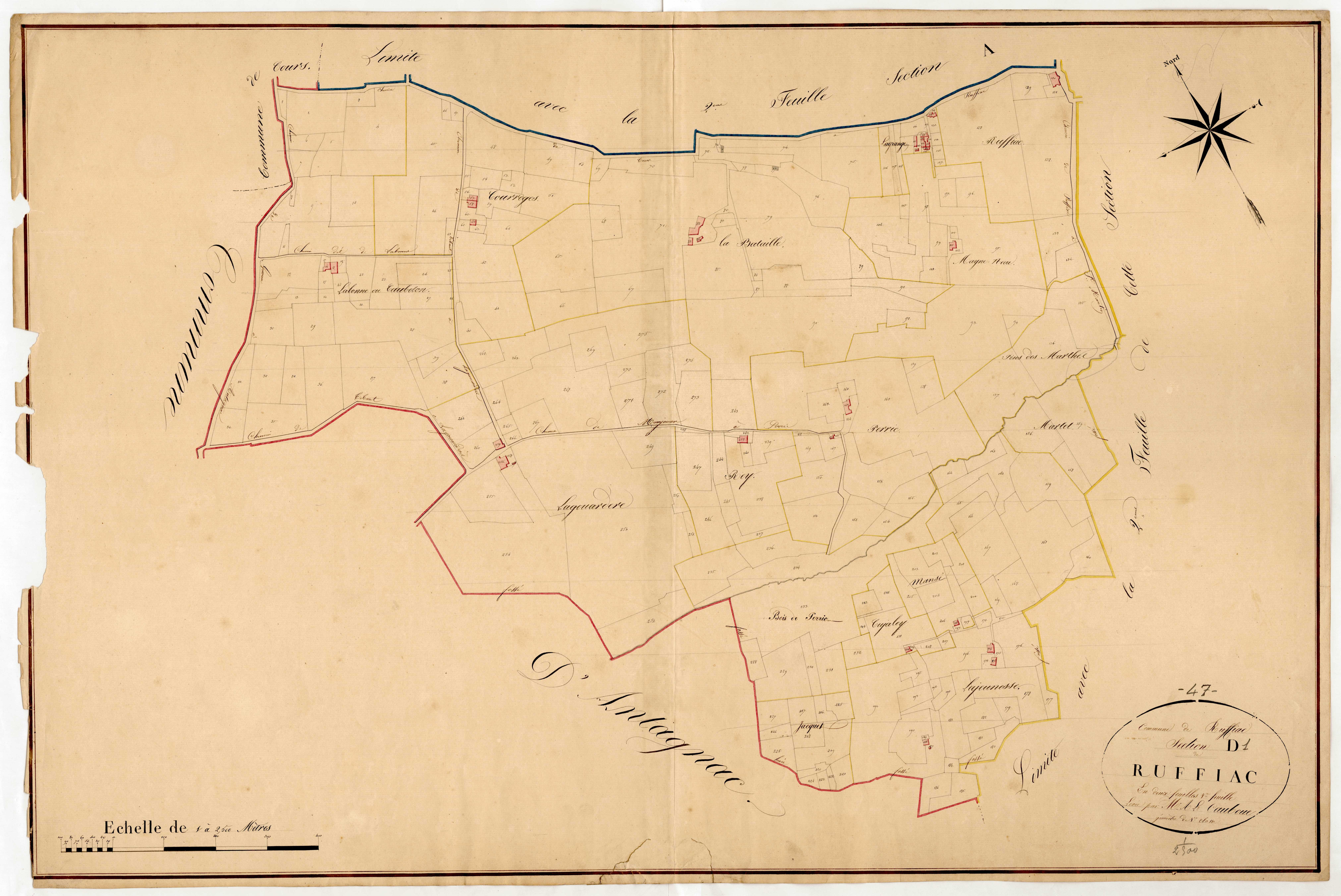 Plan napoléonien, atlas-D1 Ruffiac, Ruffiac