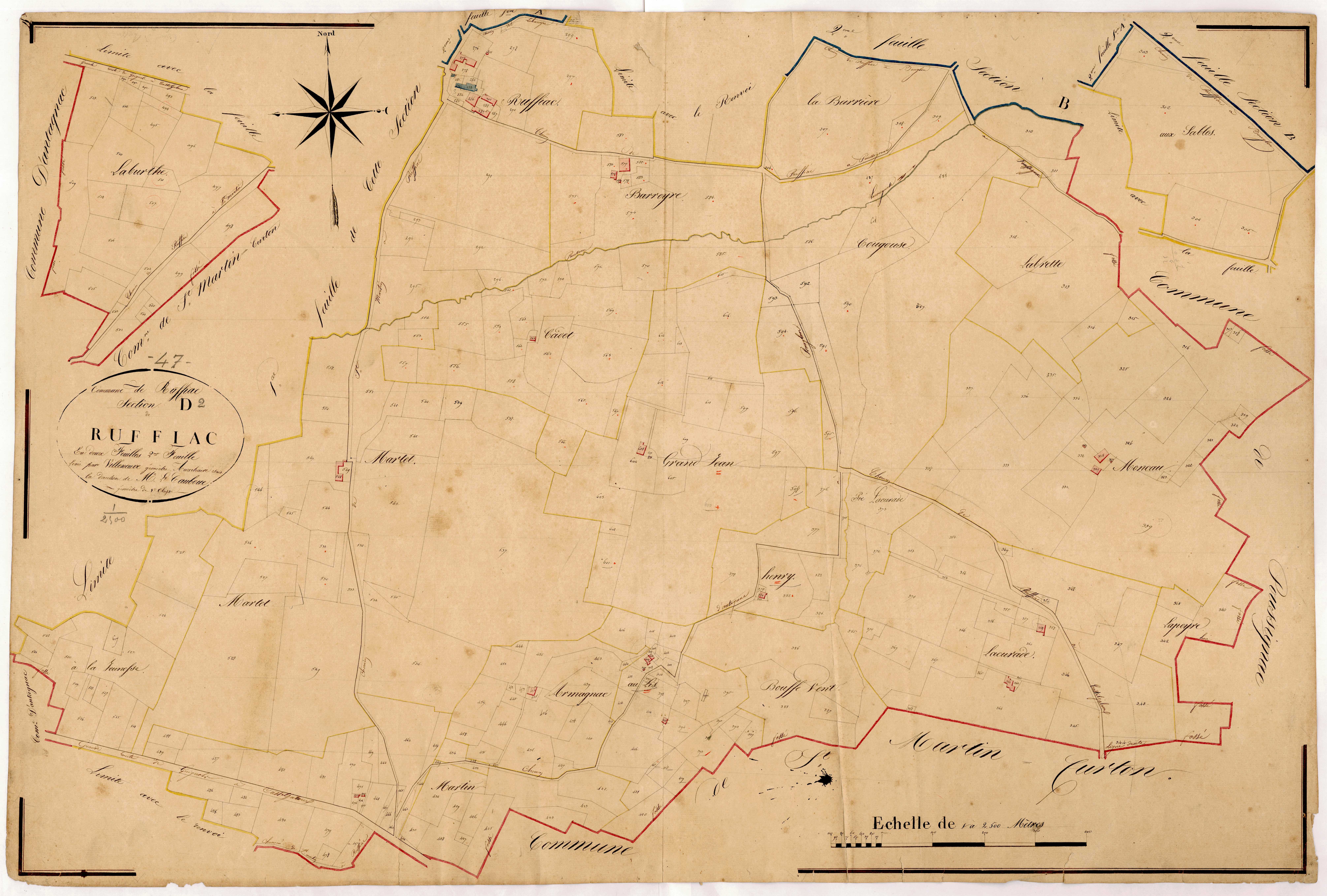 Plan napoléonien, atlas-D2 Ruffiac, Ruffiac