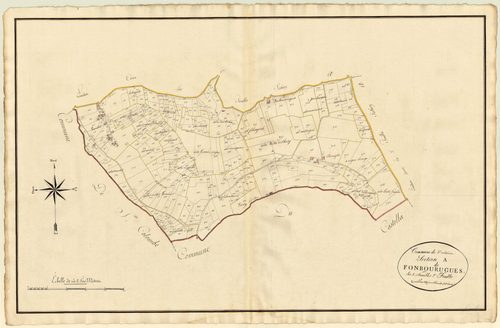 Plan primitif, atlas-A2 Fonbourugues, Saint-Antoine-de-Ficalba