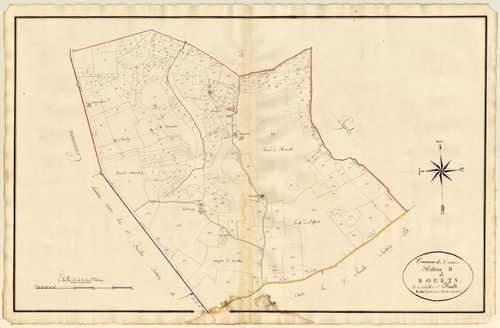 Plan primitif, atlas-B1 Rouets, Saint-Antoine-de-Ficalba