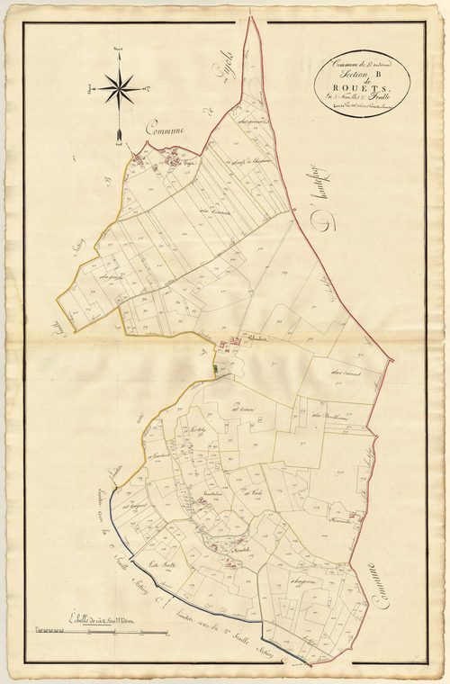 Plan primitif, atlas-B3 Rouets, Saint-Antoine-de-Ficalba