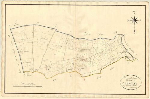 Plan primitif, atlas-C1 Saint-Antoine, Saint-Antoine-de-Ficalba