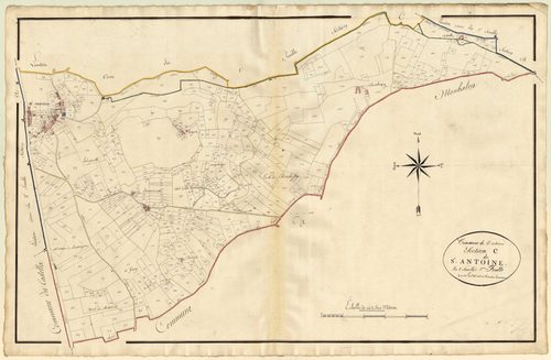 Plan primitif, atlas-C2 Saint-Antoine, Saint-Antoine-de-Ficalba