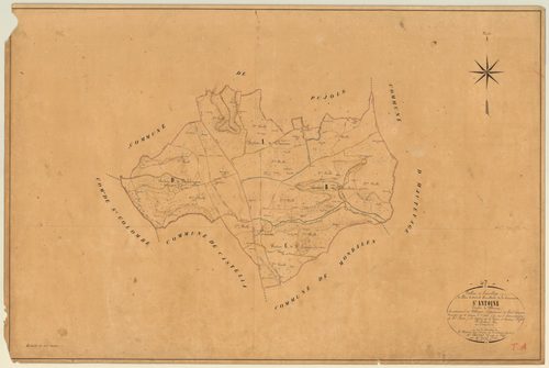 Plan napoléonien, feuille préparatoire-TA, Saint-Antoine-de-Ficalba