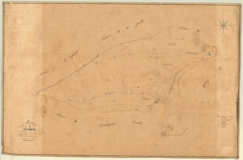 Plan napoléonien, feuille préparatoire-B3 Pelambert, Saint-Antoine-de-Ficalba