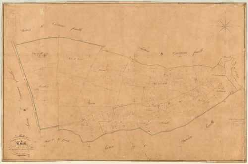 Plan napoléonien, feuille préparatoire-B4 Pelambert, Saint-Antoine-de-Ficalba