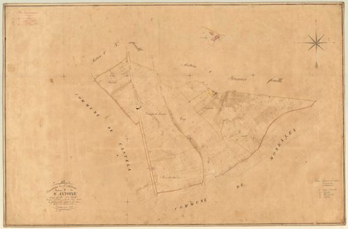 Plan napoléonien, feuille préparatoire-C2 Saint-Antoine, Saint-Antoine-de-Ficalba