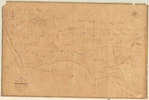 Plan napoléonien, feuille préparatoire-D2 Fonbourugues, Saint-Antoine-de-Ficalba