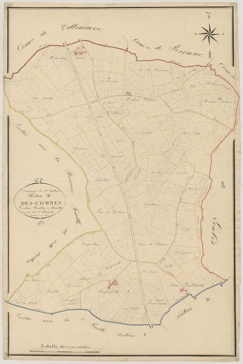 Plan napoléonien, atlas-A2 Les Combes, Saint-Astier