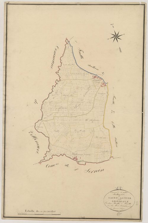 Plan napoléonien, atlas-C1 Saint-Astier et Les Groleaux, Saint-Astier