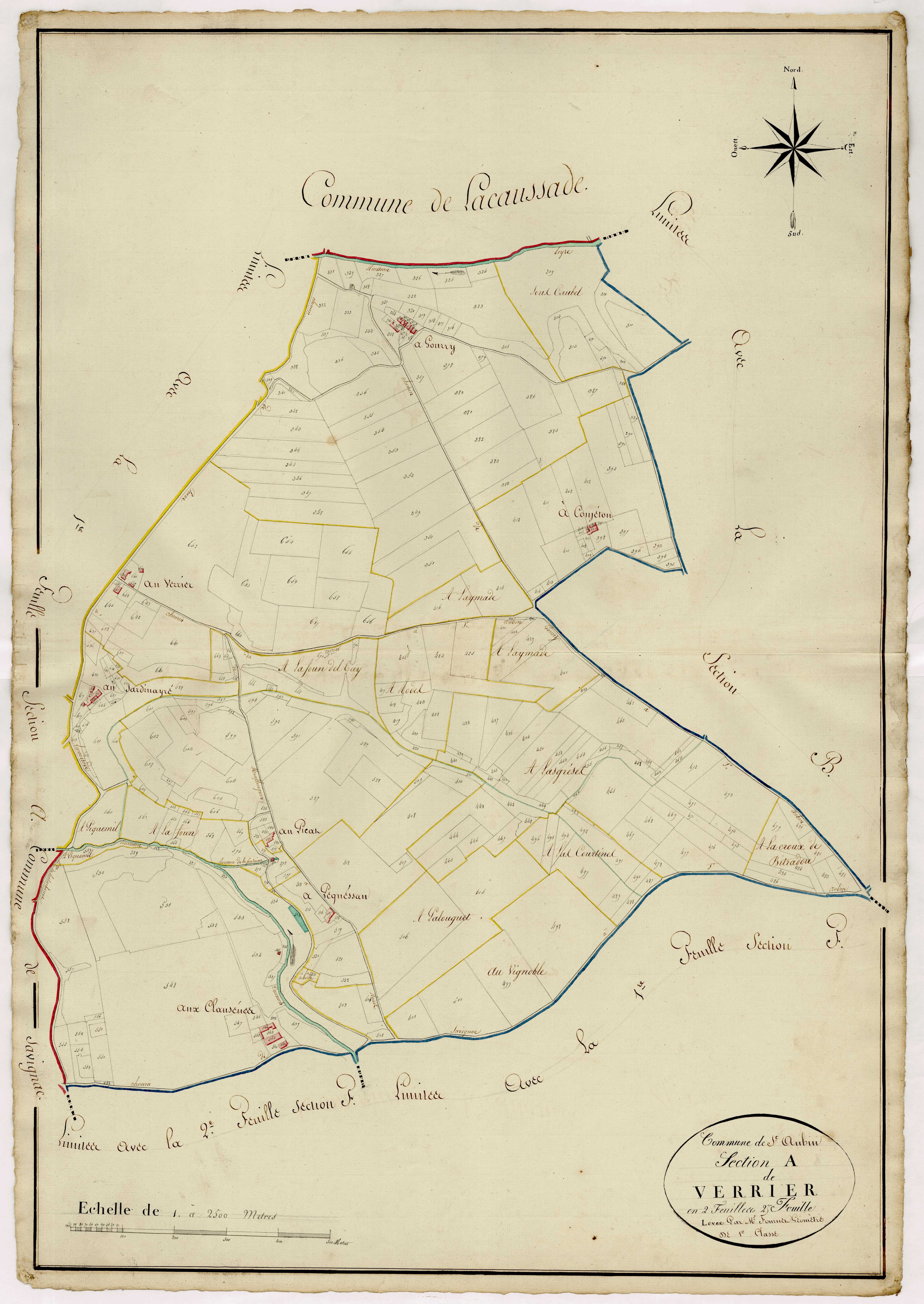 Plan napoléonien, atlas-A2 Verrier, Saint-Aubin