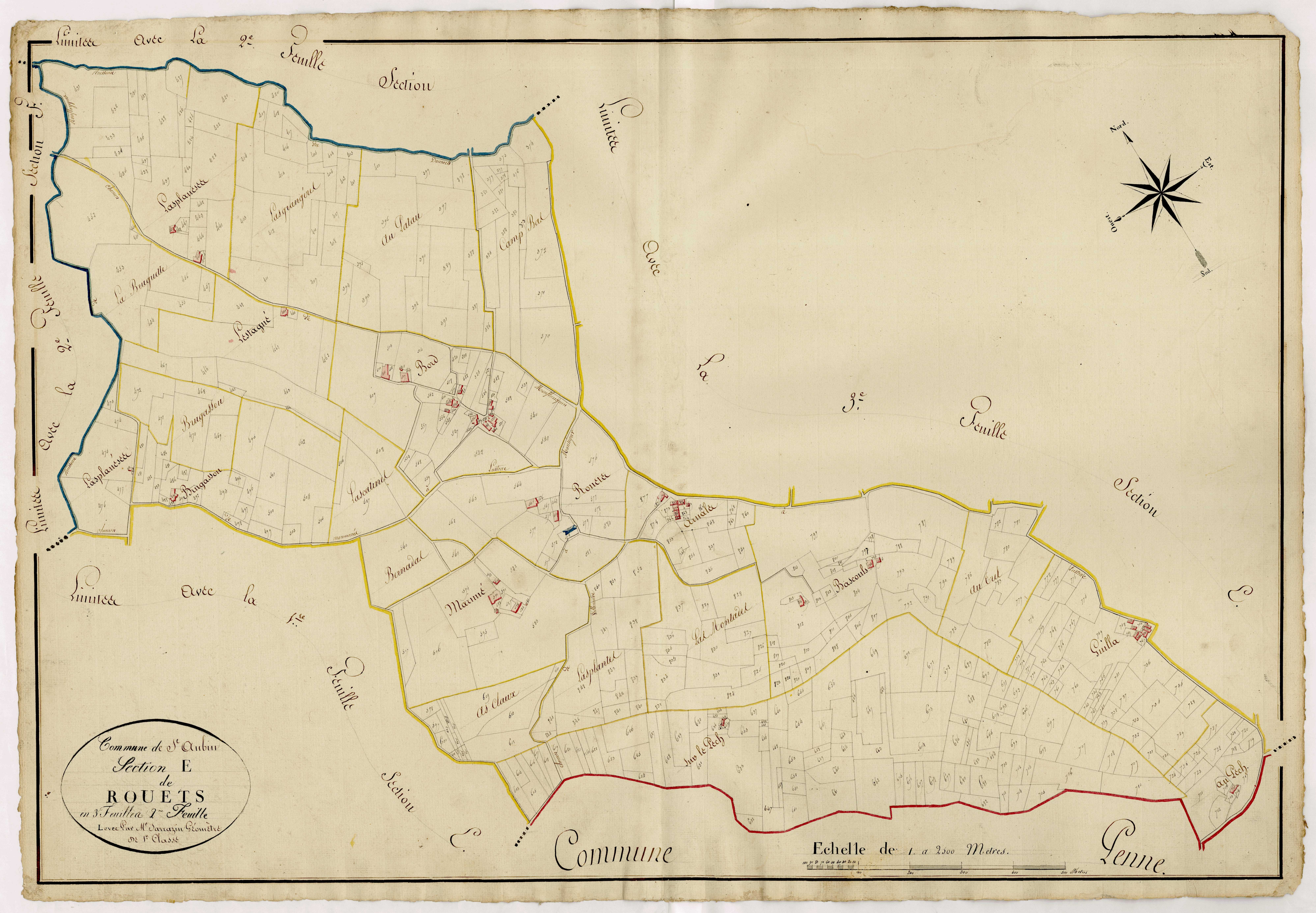 Plan napoléonien, atlas-E2 Rouet, Saint-Aubin