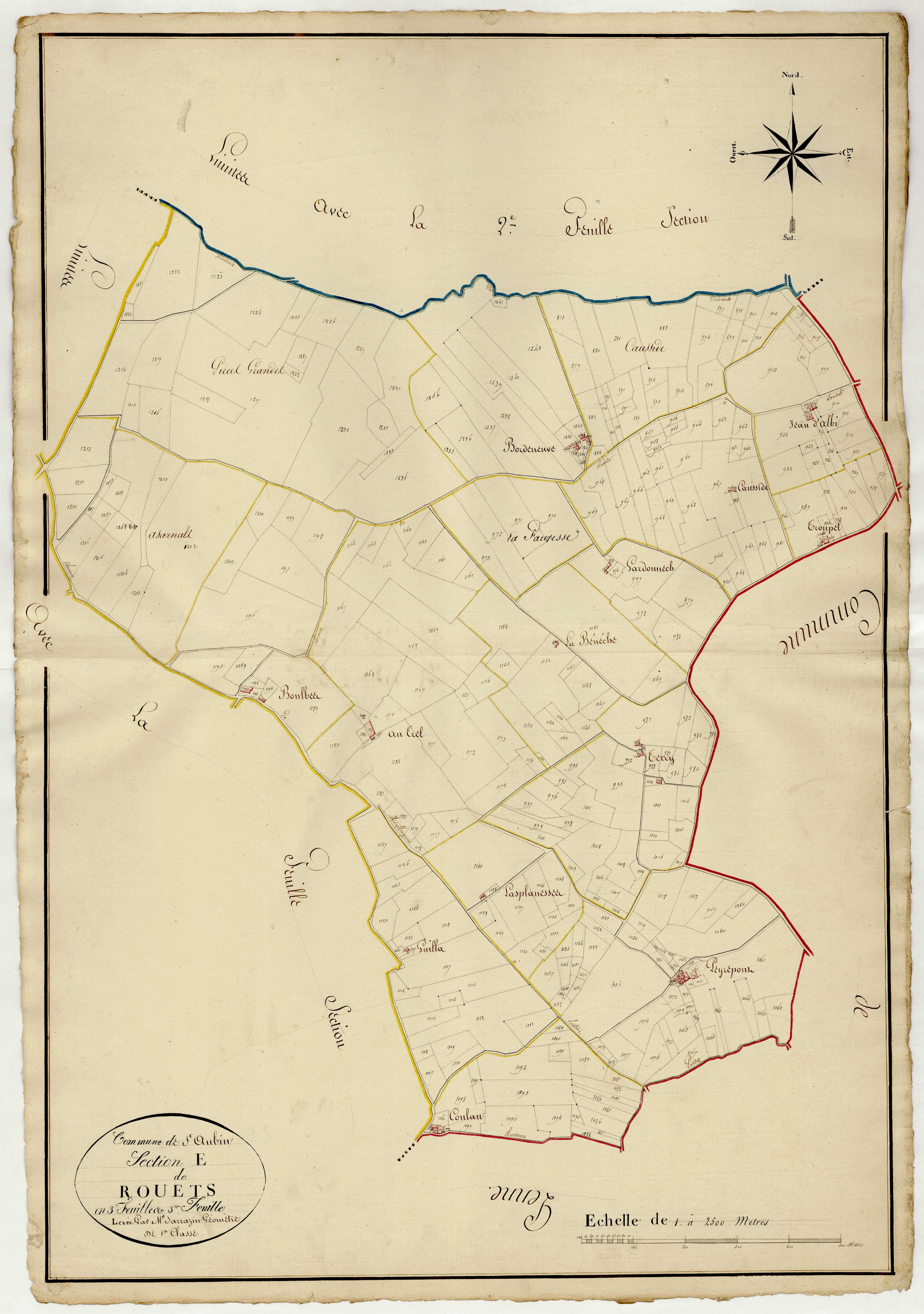 Plan napoléonien, atlas-E3 Rouet, Saint-Aubin