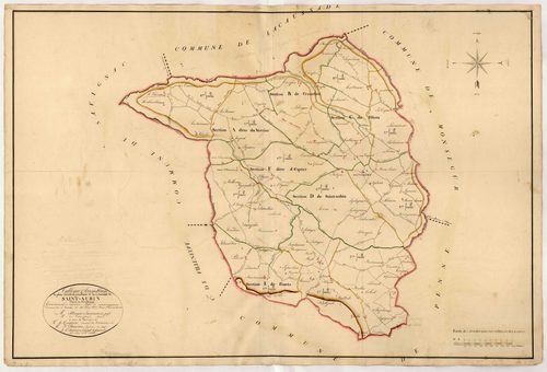 Plan napoléonien, atlas-TA, Saint-Aubin