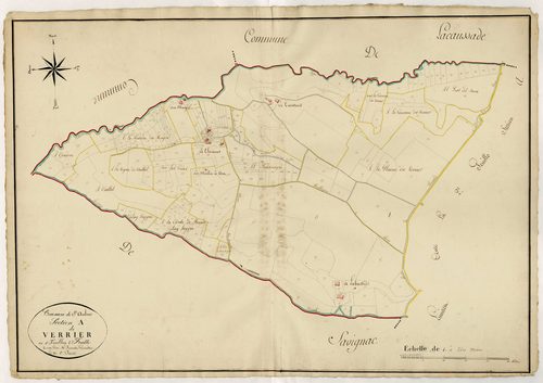 Plan napoléonien, atlas-A1 Verrier, Saint-Aubin
