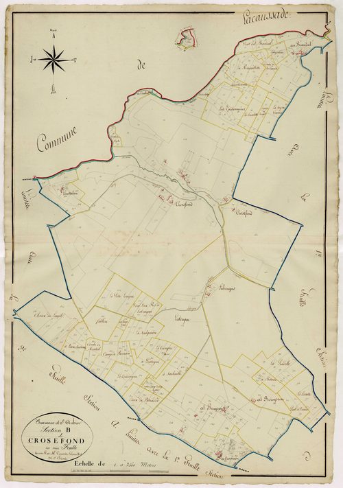 Plan napoléonien, atlas-B Crosefond, Saint-Aubin