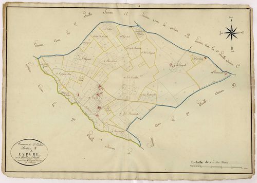 Plan napoléonien, atlas-F1 Espère, Saint-Aubin
