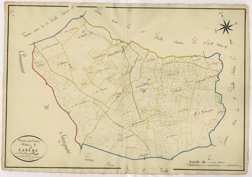 Plan napoléonien, atlas-F2 Espère, Saint-Aubin