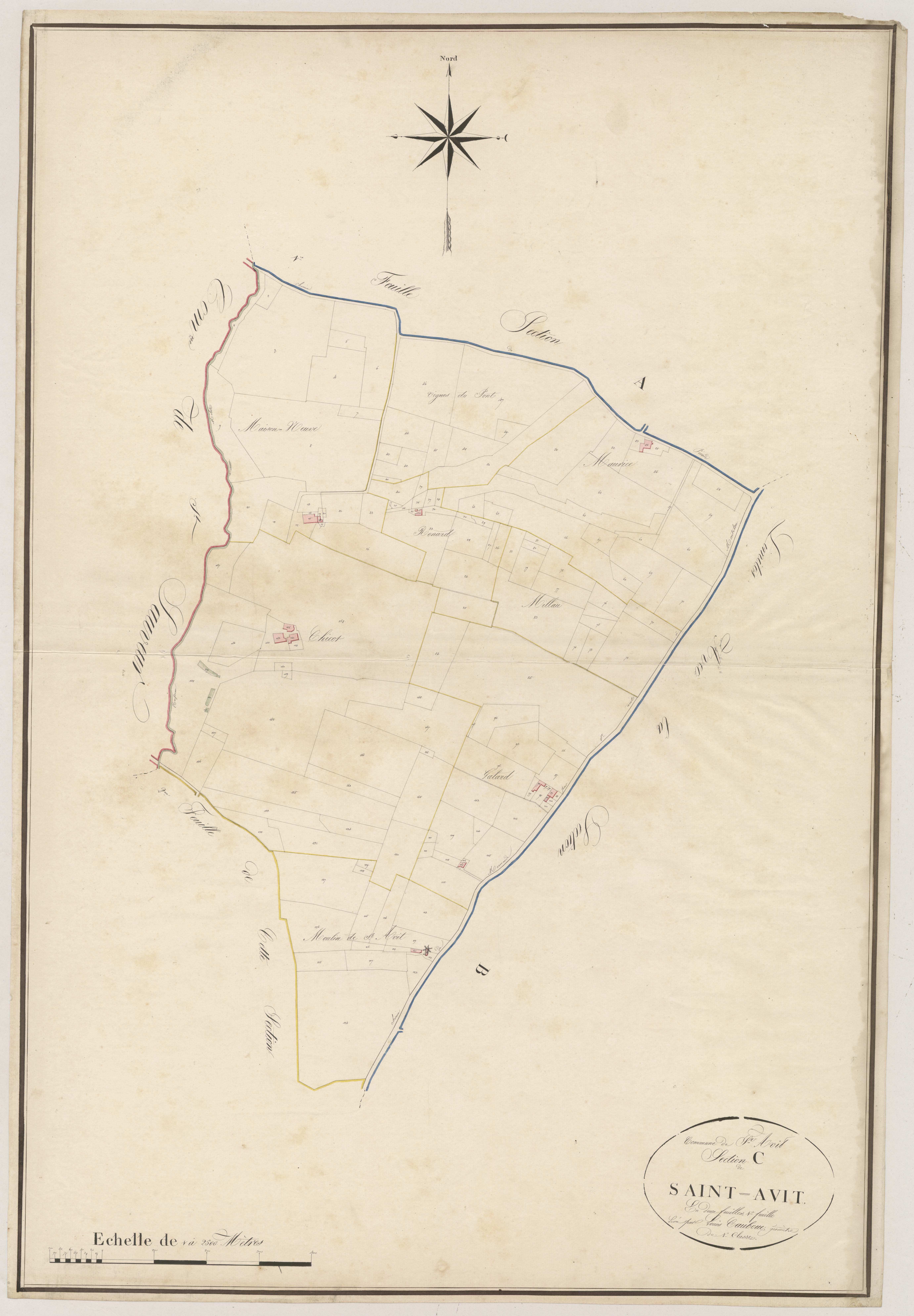 Plan napoléonien-C1 Saint-Avit, Saint-Avit