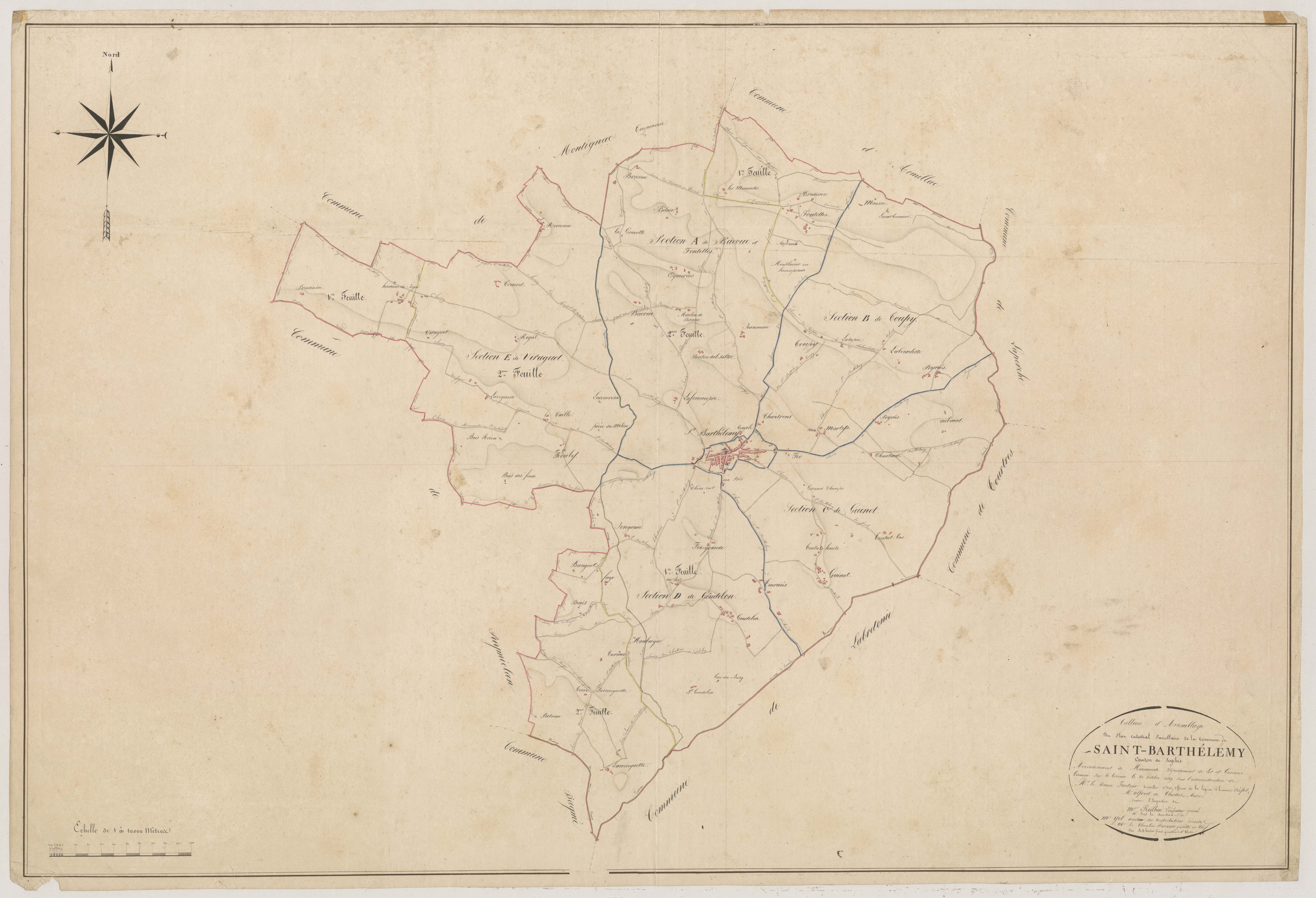 Plan napoléonien, atlas-TA, Saint-Barthélemy-d’Agenais