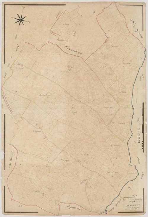 Plan napoléonien, atlas-E2 Viraguet, Saint-Barthélemy-d’Agenais