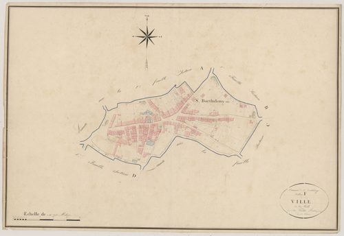 Plan napoléonien, atlas-F La Ville, Saint-Barthélemy-d’Agenais