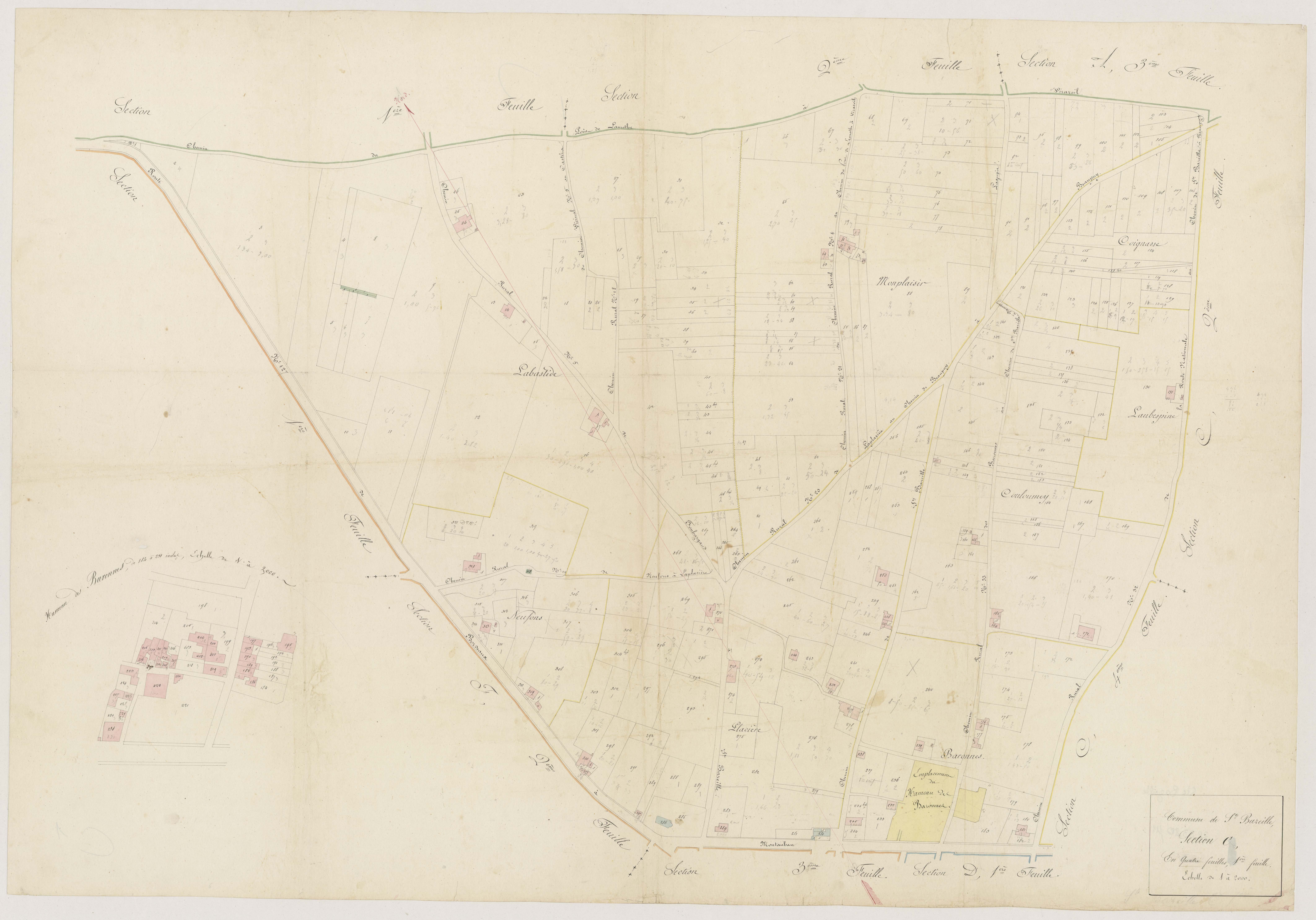 Atlas portatif-C1 [Lalanne], Sainte-Bazeille