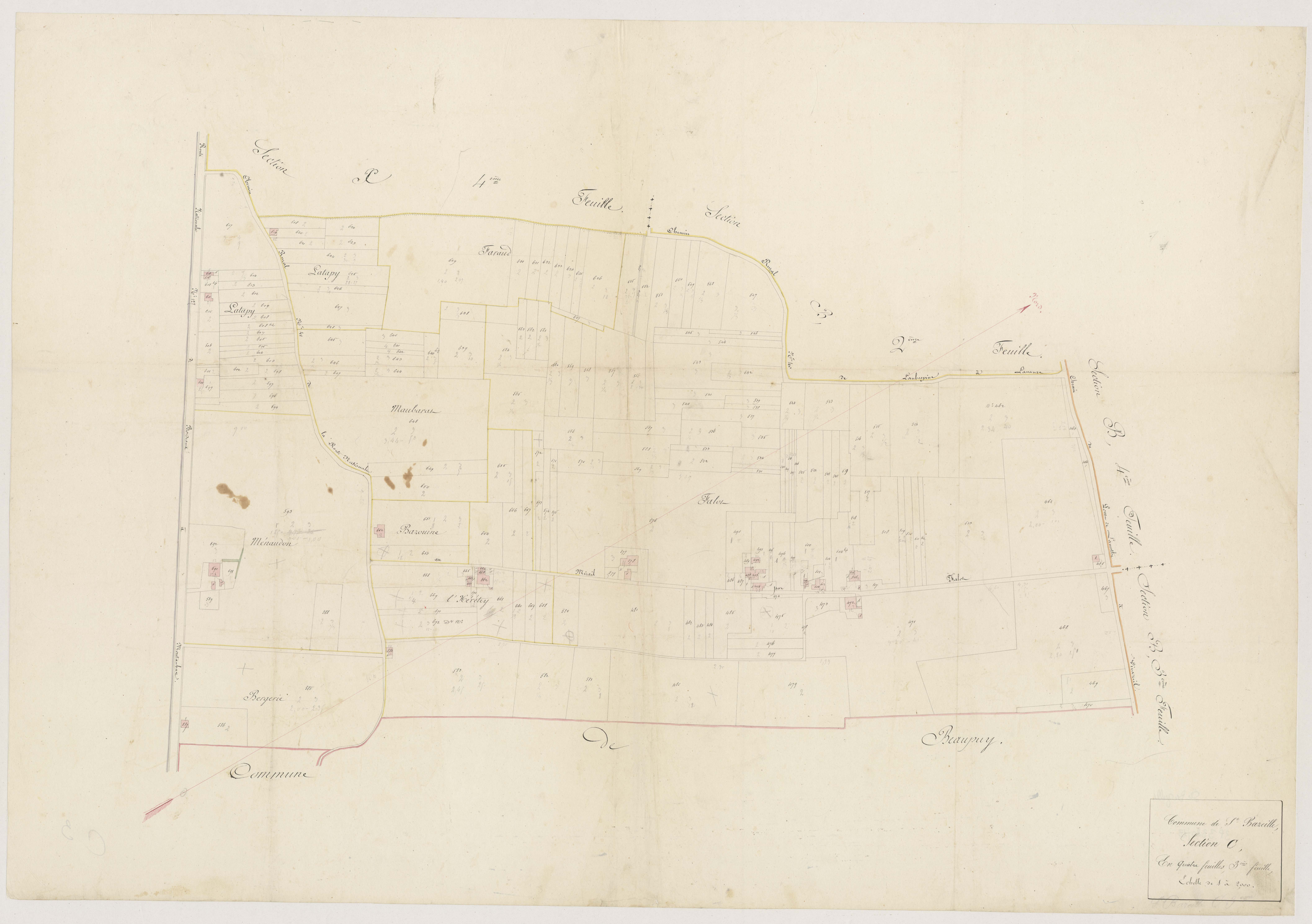 Atlas portatif-C3 [Lalanne], Sainte-Bazeille
