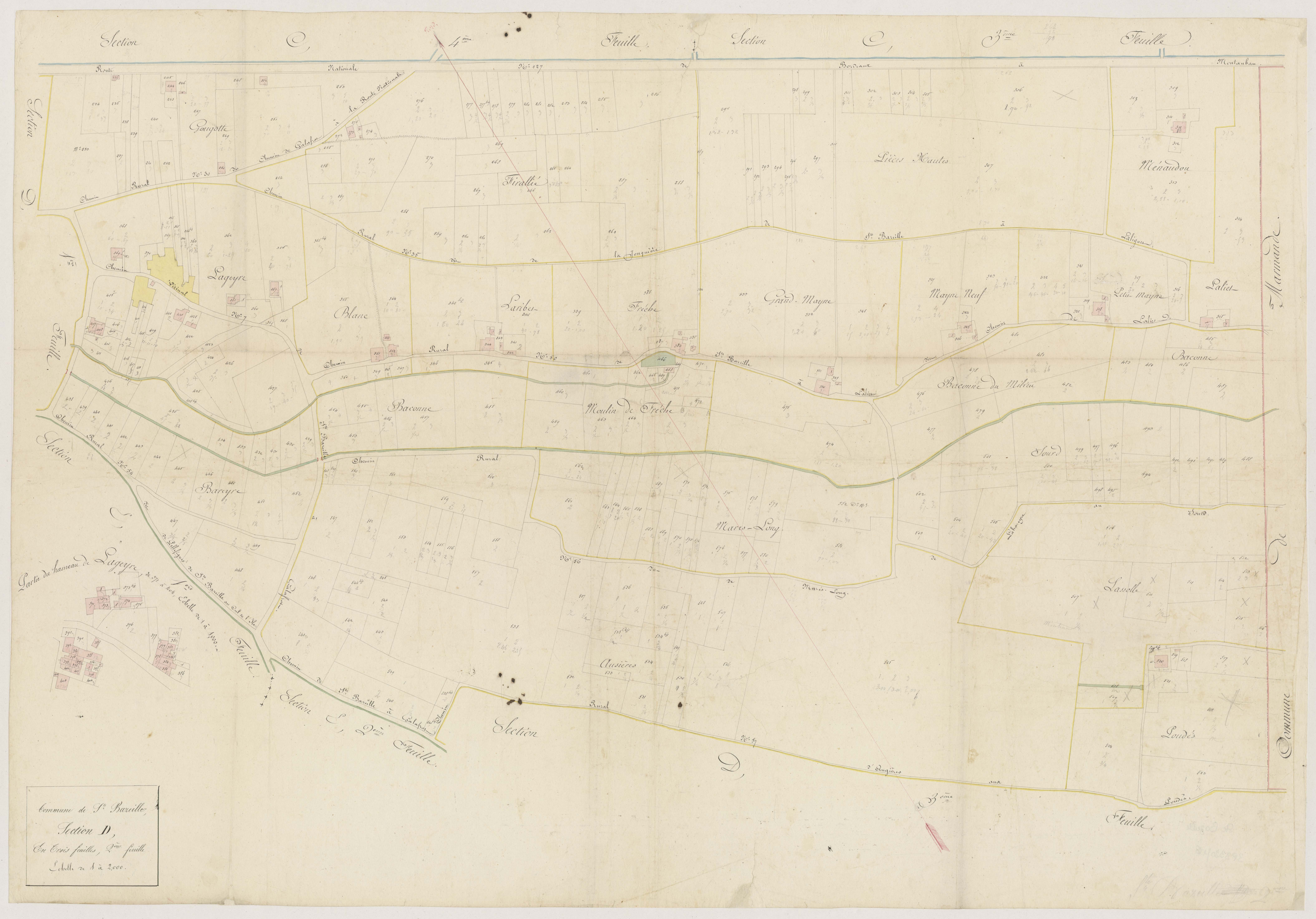 Atlas portatif-D2 [Lageire], Sainte-Bazeille