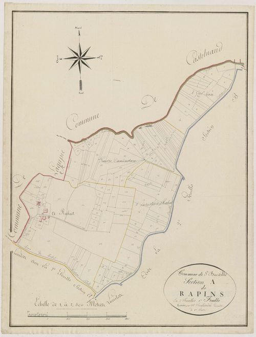 Plan primitif, atlas-A1 Rapins, Sainte-Bazeille