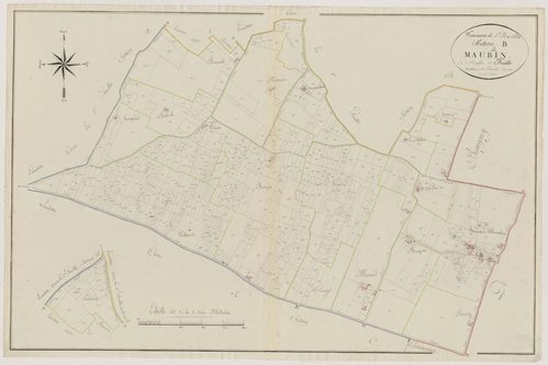 Plan primitif, atlas-B2 Maubin, Sainte-Bazeille