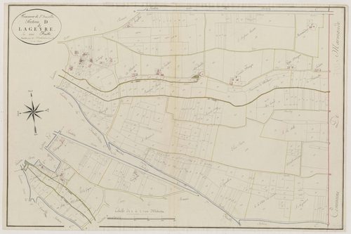 Plan primitif, atlas-D Lagueyre, Sainte-Bazeille