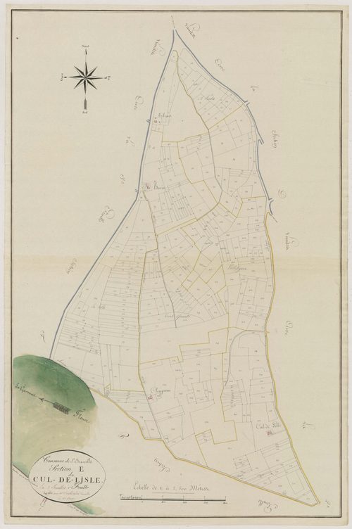 Plan primitif, atlas-E1 Cul-de-Lisle, Sainte-Bazeille