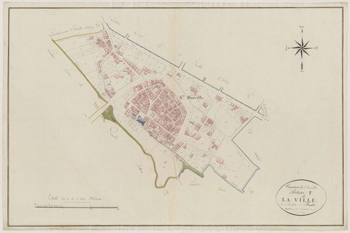 Plan primitif, atlas-F2 La Ville, Sainte-Bazeille