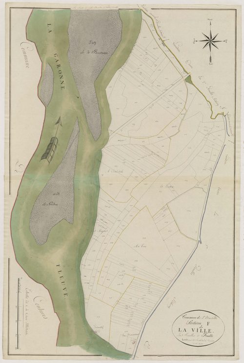 Plan primitif, atlas-F3 La Ville, Sainte-Bazeille