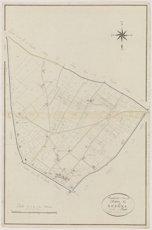 Plan primitif, atlas-G2 Nufons, Sainte-Bazeille