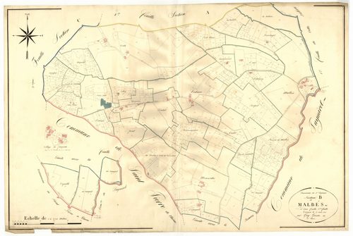 Plan napoléonien, atlas-B2 Malbés, Saint-Caprais-de-Lerm
