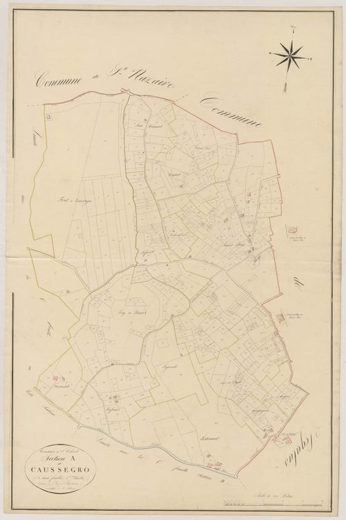 Plan napoléonien, atlas-A1 Caussegro, Saint-Colomb-de-Lauzun