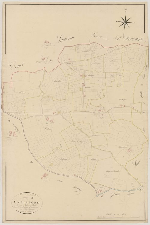 Plan napoléonien, atlas-A2 Caussegro, Saint-Colomb-de-Lauzun