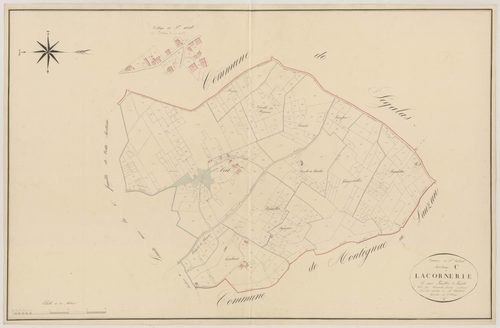 Plan napoléonien, atlas-C2 Lacornerie, Saint-Colomb-de-Lauzun
