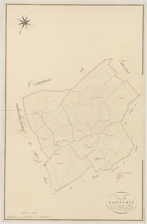 Plan napoléonien, atlas-F1 Toupinié, Saint-Colomb-de-Lauzun
