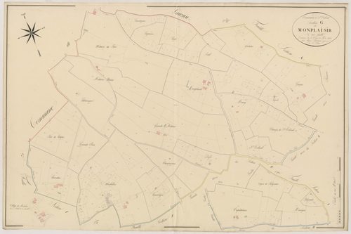 Plan napoléonien, atlas-G Monplaisir, Saint-Colomb-de-Lauzun