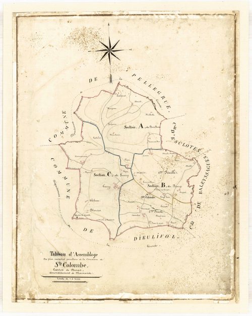 Plan napoléonien-TA, Sainte-Colombe-de-Duras