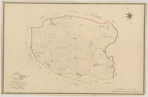 Plan napoléonien, atlas-B1 Le Bourg, Sainte-Colombe-de-Duras