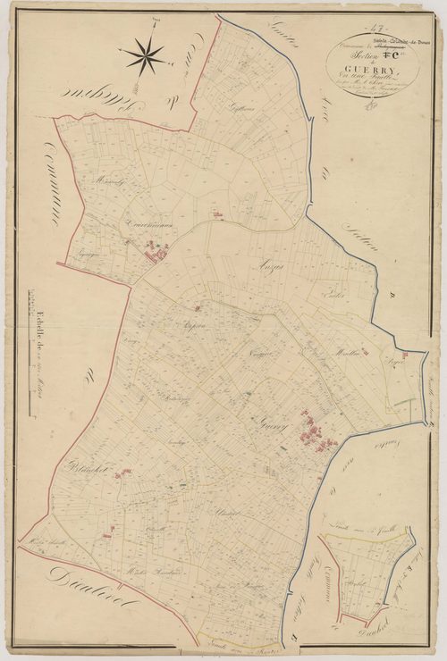 Plan napoléonien, atlas-C Guerry, Sainte-Colombe-de-Duras