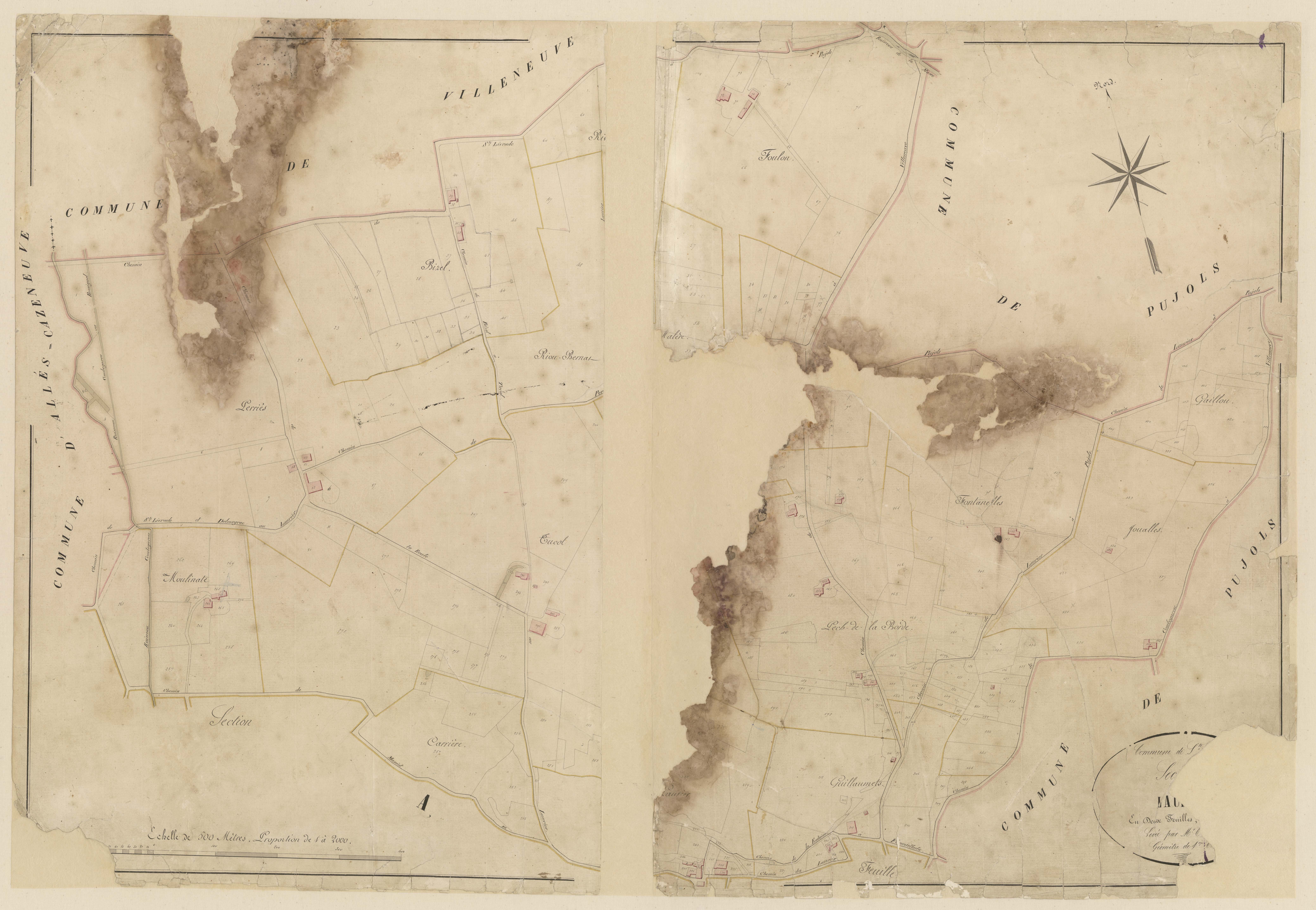 Plan napoléonien-A1 Laurier, Sainte-Colombe-de-Villeneuve