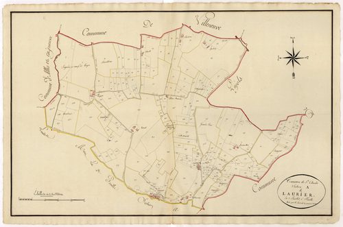 Plan primitif, atlas-A1 Laurier, Sainte-Colombe-de-Villeneuve