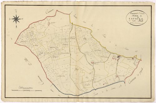 Plan primitif, atlas-A2 Laurier, Sainte-Colombe-de-Villeneuve