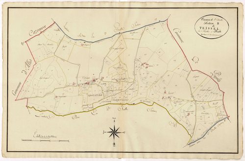 Plan primitif, atlas-B1 Teissel, Sainte-Colombe-de-Villeneuve